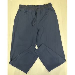 Lululemon ABC Navy Joggers Mens Large Slant Pockets Tapered Ankle 32x27